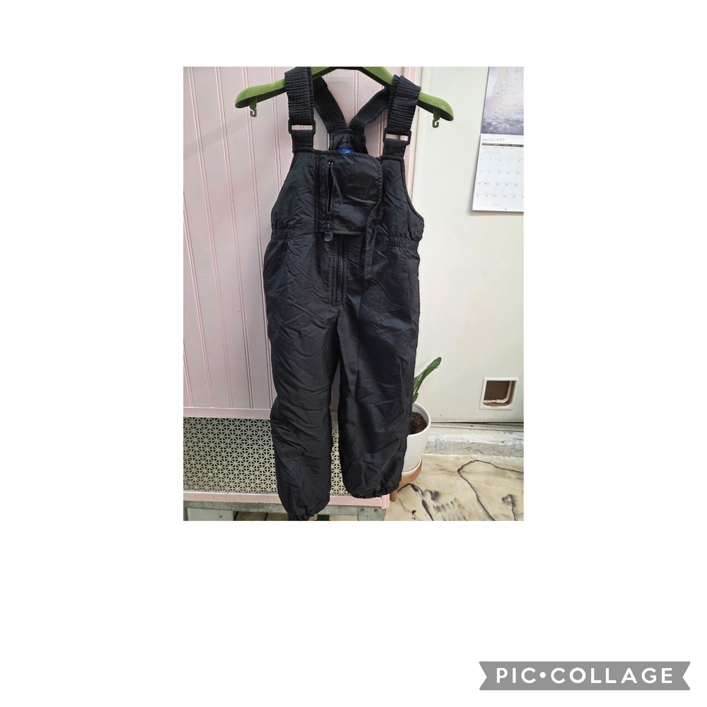Black Snow Bib Overalls